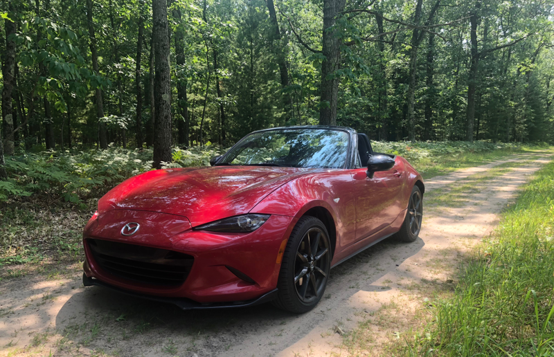 Illustration for article titled Took the Miata down some trails.